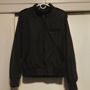 Vintage Members Only Black Varsity Jacket